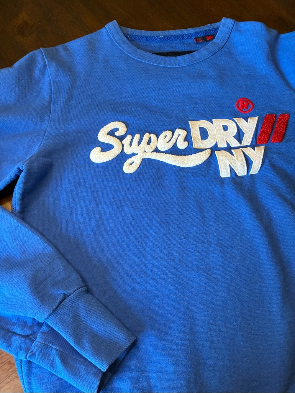 Superdry Bright Blue Men’s NY Logo Sweatshirt